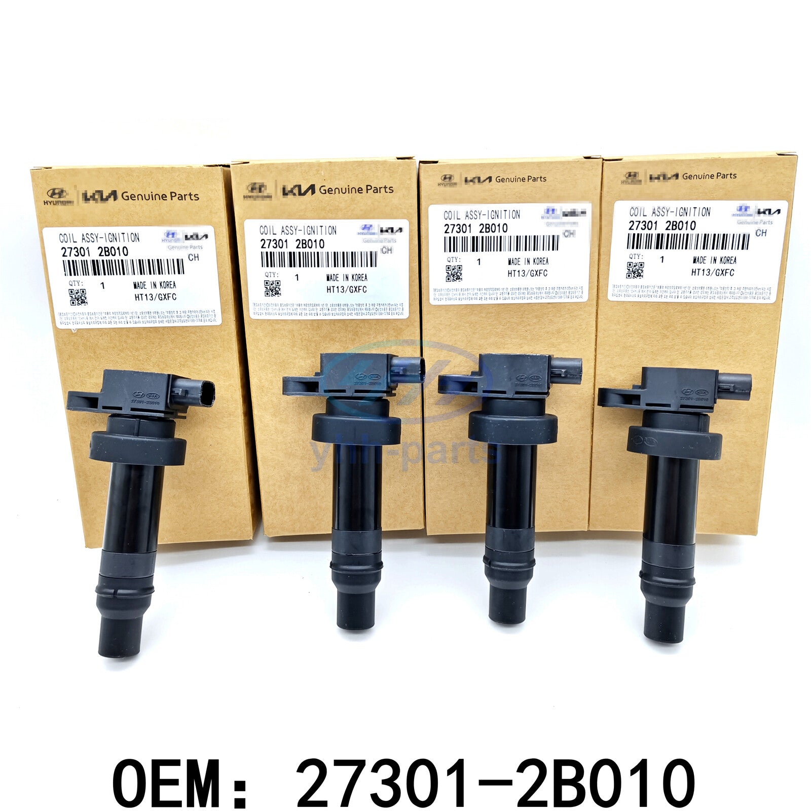 4Pcs 27301-2B010 High Performance Ignition Coils for KIA for Hyundai Soul for Elantra