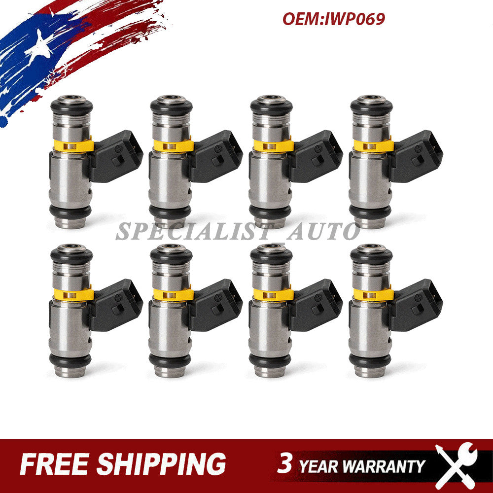 for Fiat Marine Mercruiser Set of 8 Fuel Injector IWP069 861260T