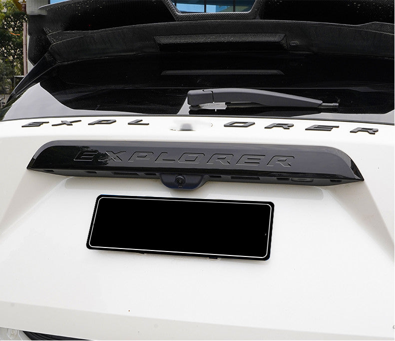 Black rear door and trunk lid trim for 2020, 2021, and 2022 for Ford Explorers.