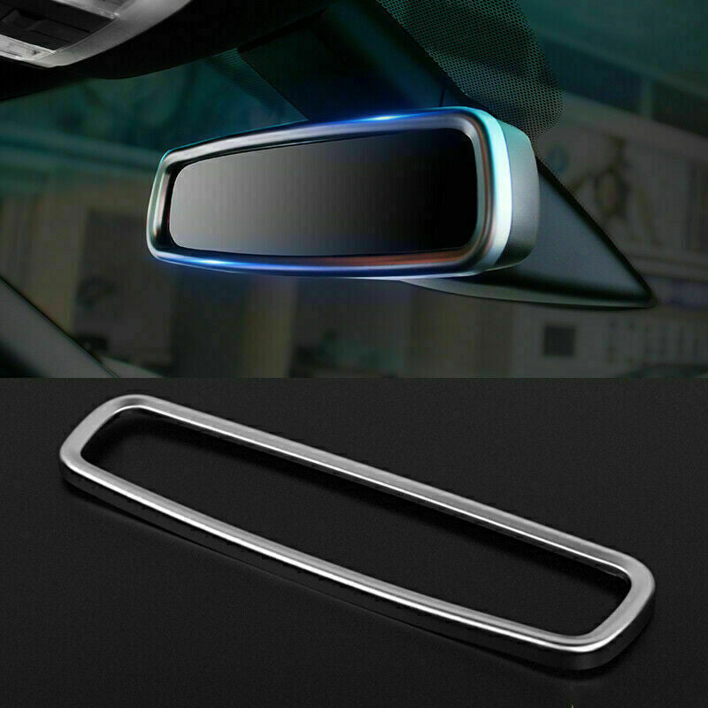 for Ford Explorer 2013-2019 Silver Car Interior Rearview Mirror Frame Cover Trim