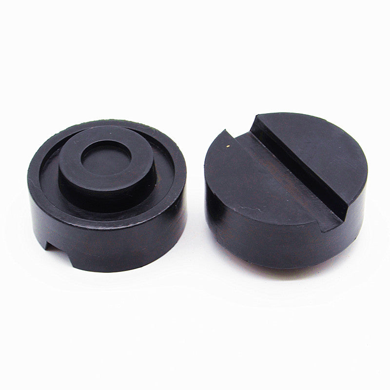 2Pcs 6533mm Car Slotted Frame Rail Floor Jack Rubber Pad Disk Adapter Jackpad
