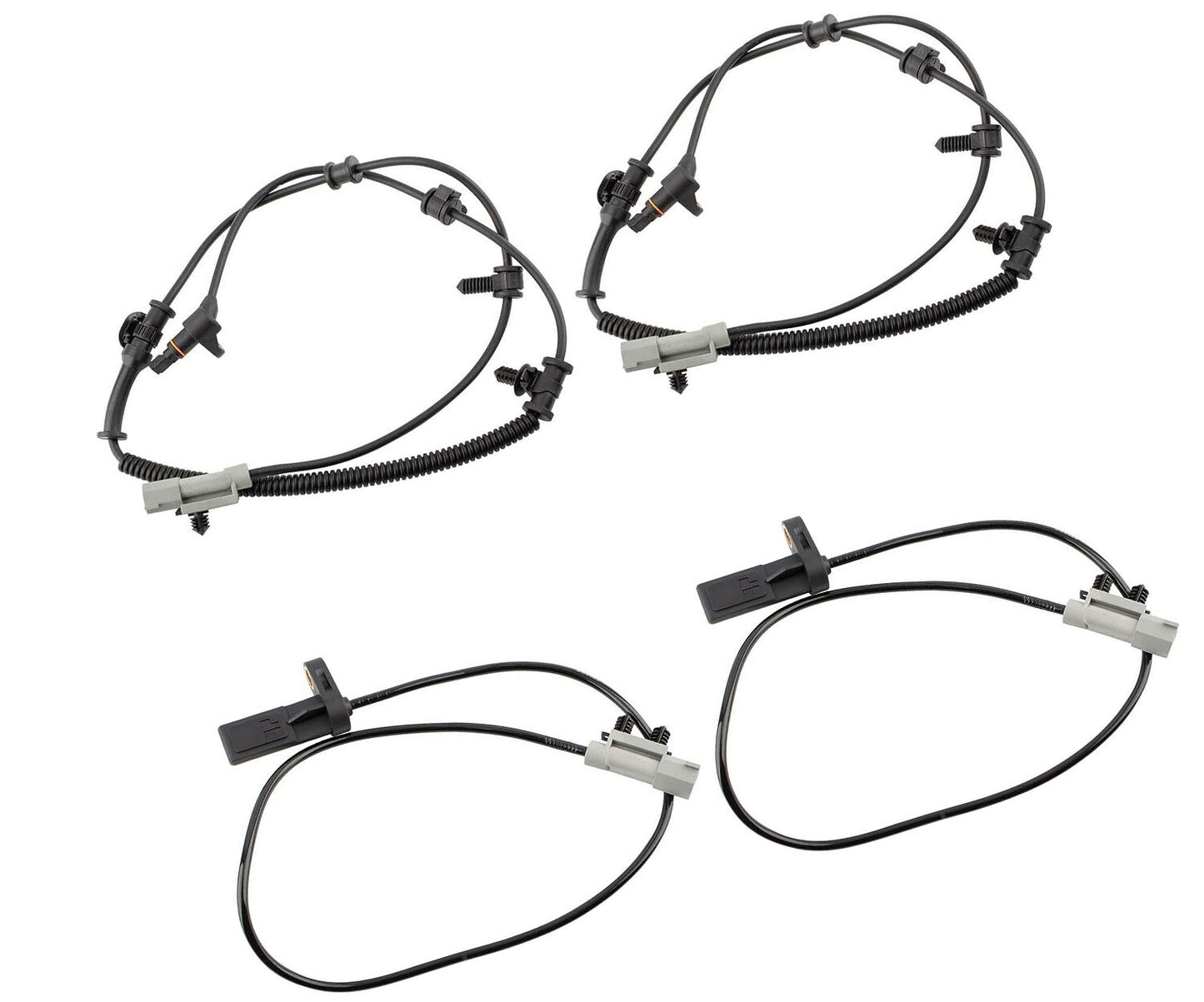 Front And Rear ABS Speed Sensor 4Pcs New Fits for Jeep Grand Cherokee 2005-2010