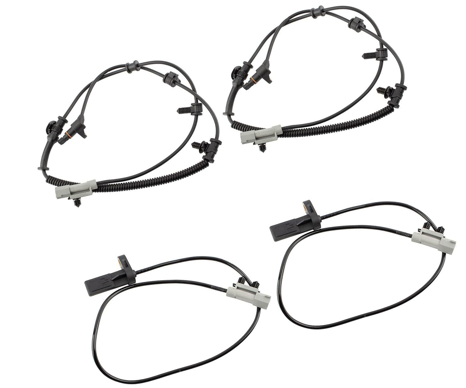 Front And Rear ABS Speed Sensor 4Pcs New Fits for Jeep Grand Cherokee 2005-2010