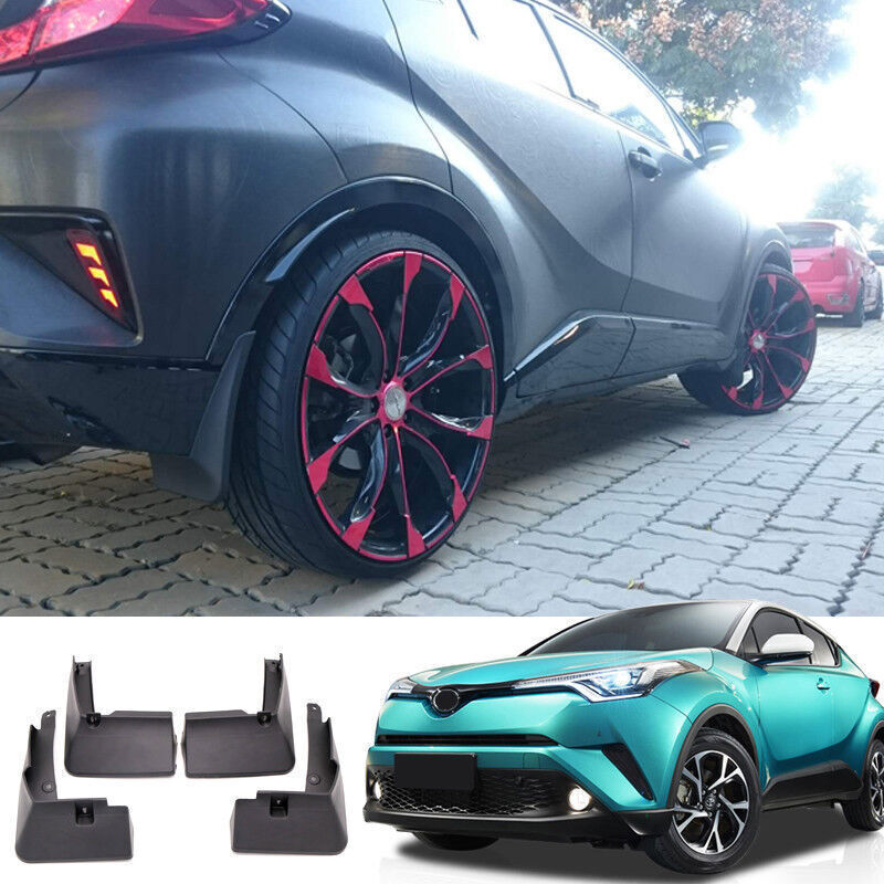 Matte Black Mud Flaps Splash Guard Fender Mudguard for Toyota C-HR CHR 2018-22