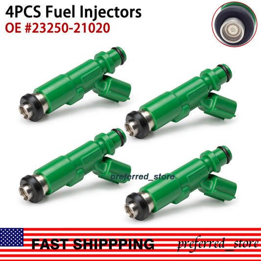 4x Fuel Injectors 23250-21020 for Toyota Prius Echo for Scion XA XB 1.5L L4 2001-09