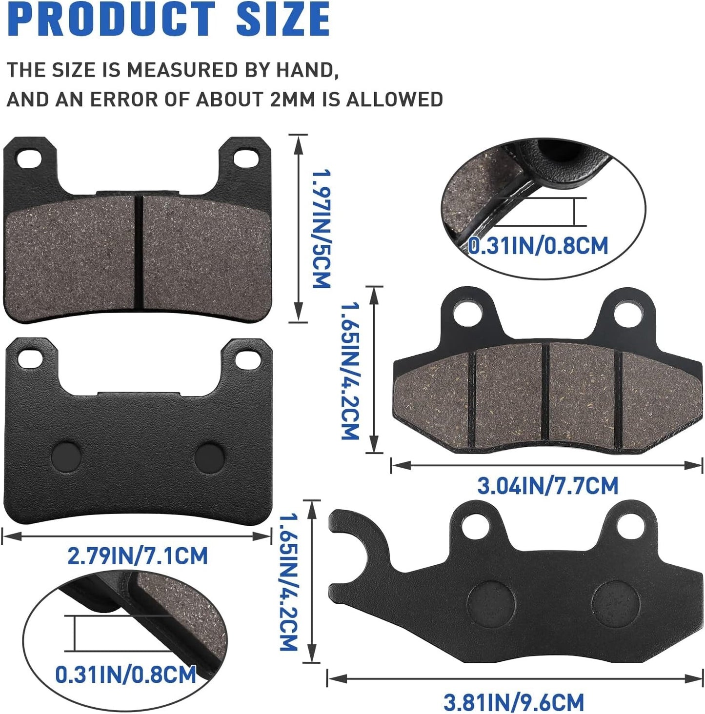 Brake Pad for Kawasaki H2 SX (ZX 1002 AJF),H2 SX SE (ZX 1002 BJF)2018-2020