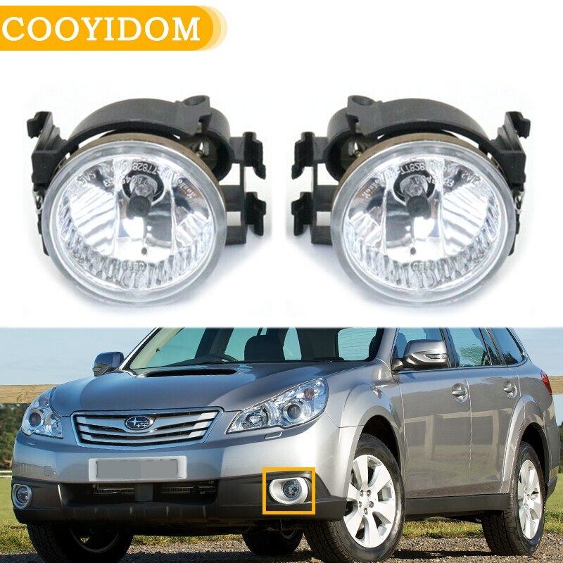 Pair Front Bumper Fog Light for Subaru Outback 2010-2012 Legacy 2008-2009