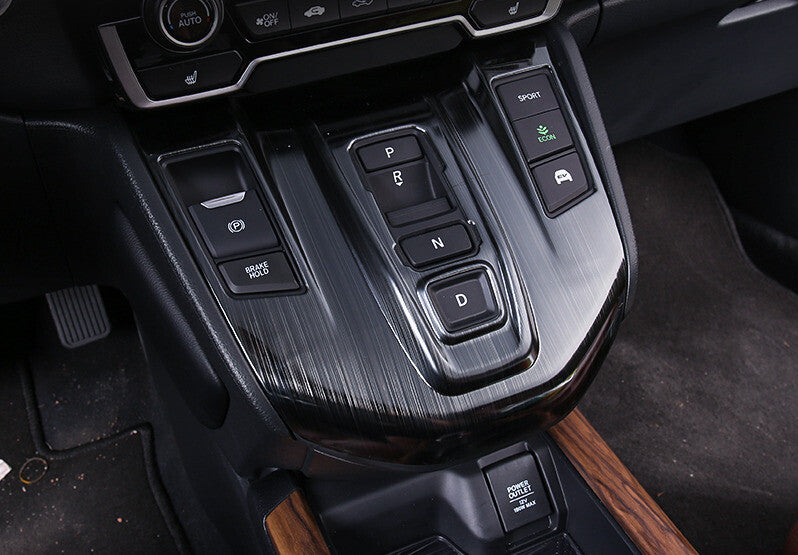Middle Console Gear Shift Panel Trim for Honda CRV CR-V 2017-2022 Black Titanium