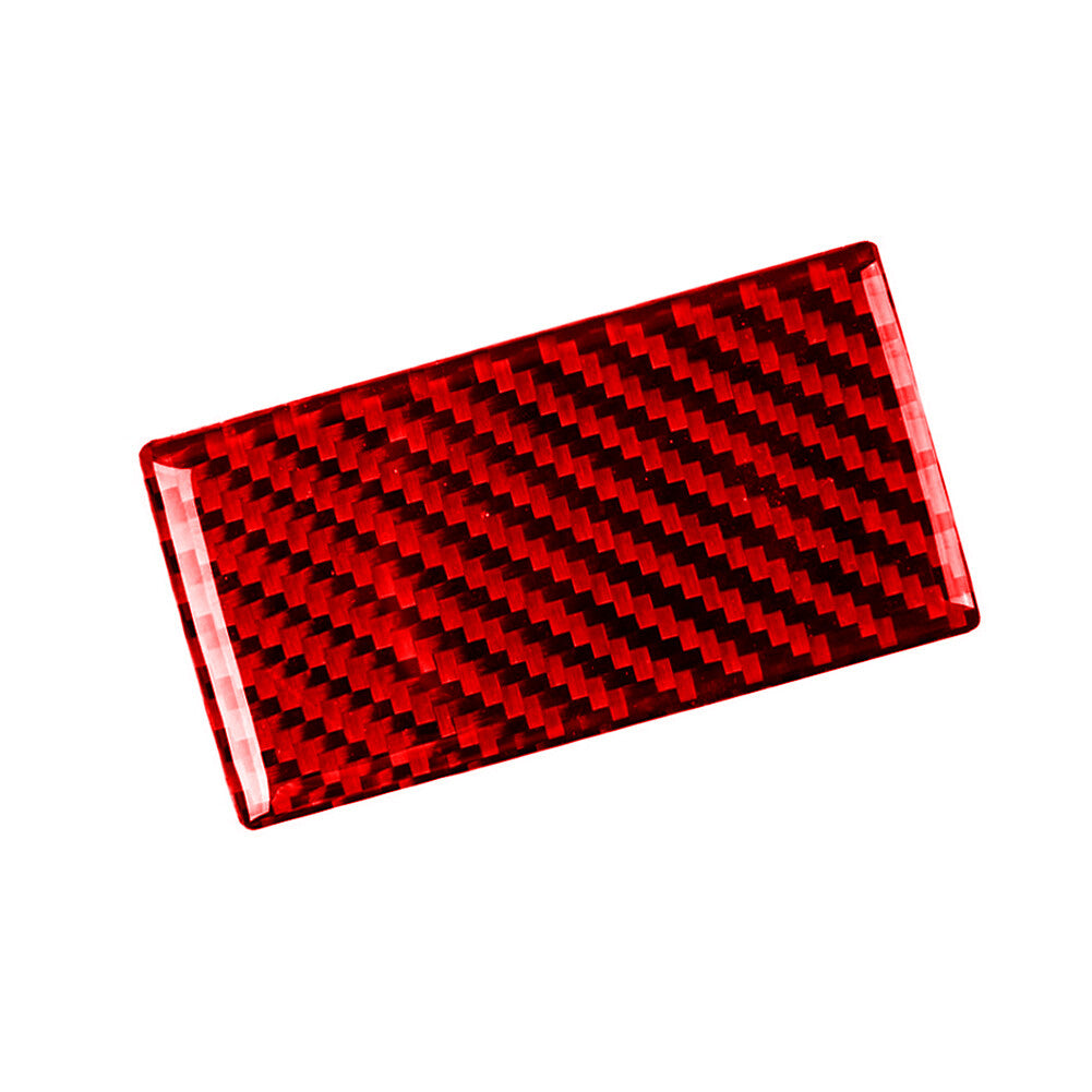 Red Carbon Fiber Interior Glove Box Handle Cover Trim for Mazda CX-9 2016-2022