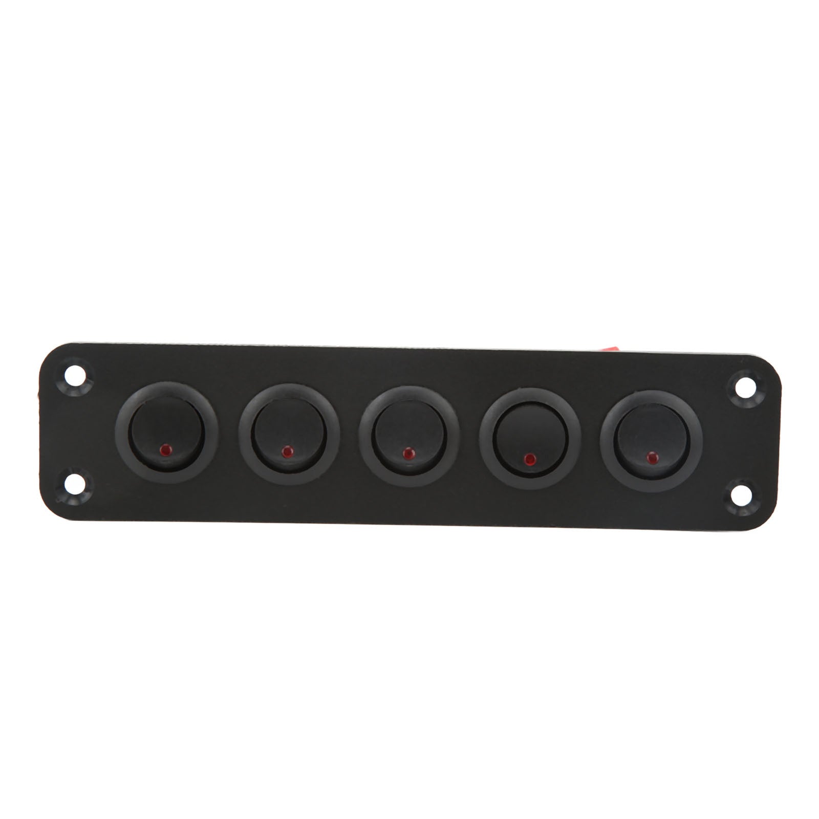 Hot New Switch Panel 5 Gang Light Rocker Switched Red Lighting 12V 16A For Boat