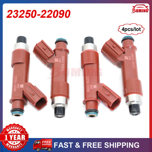 4pcs 23250-22090 for Toyota for Corolla ZZE142 1ZZFE Matrix Fuel Injector Nozzle