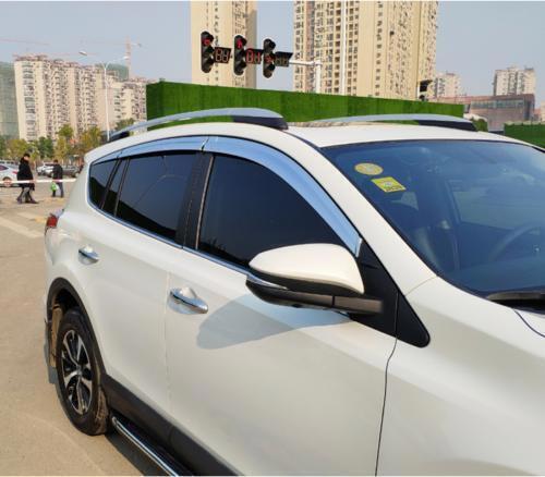 for Toyota RAV4 2013-2018 Chrome Window Wind Visors Rain Guard Vent Deflectors