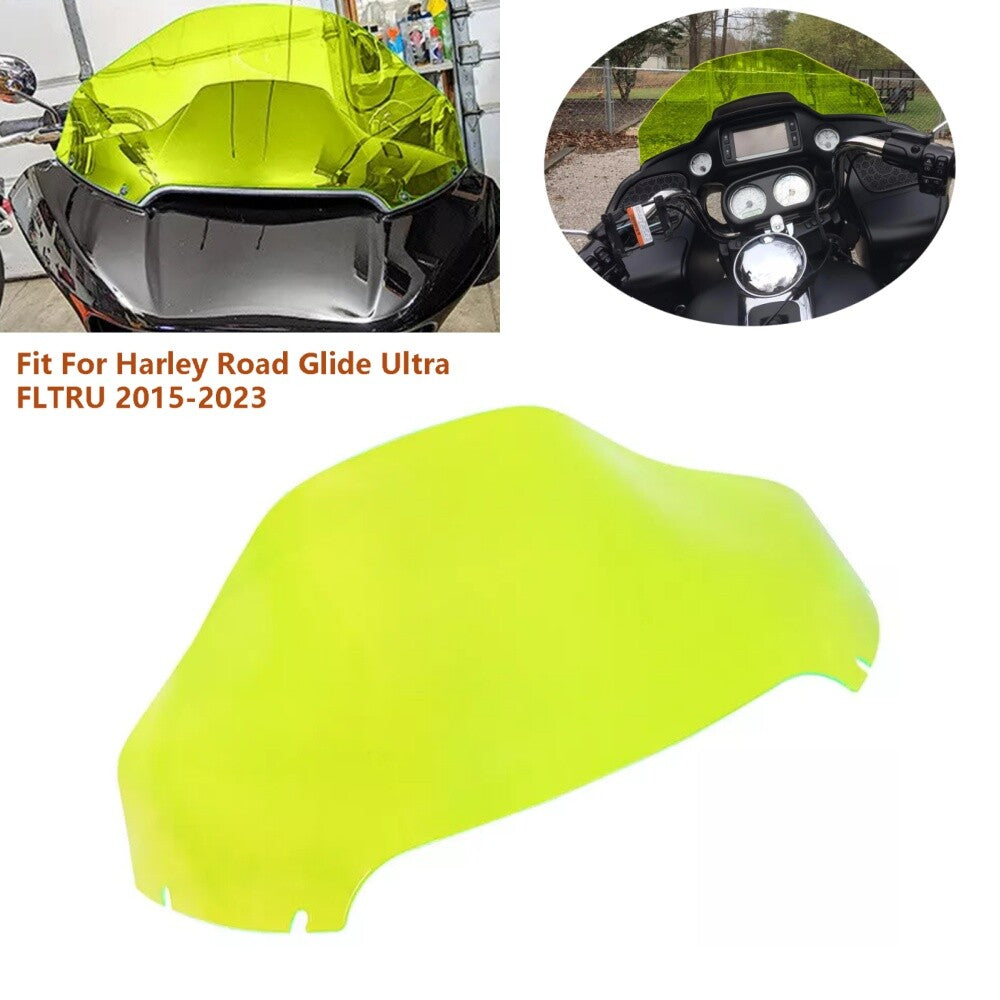 13 Green Wave Windshield Windscreen for Harley Road Glide FLTRUSE FLTRXS 15-23