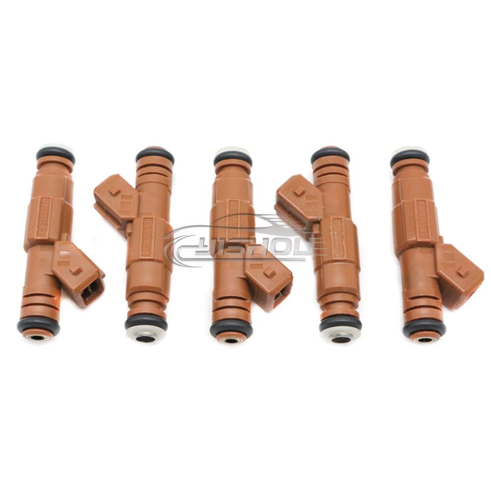 Set of 5 Fuel Injectors For 1998-09 for Volvo S60 S80 C70 V70 XC90 2.4L 2.5L