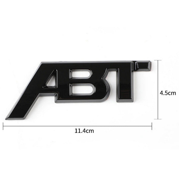 ABT logo badge sticker for boots, trunk, rear badge, red for seats