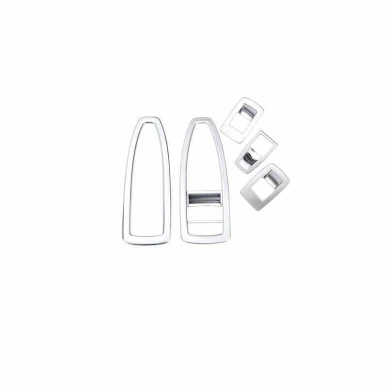 ABS Silver Door Window Lift Switch Cover Panel Trim Fit for BMW X1 F48 2016-2022