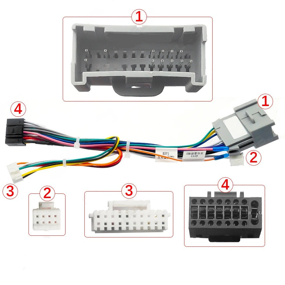 16Pin Power Wiring Harness w/ Canbus For 02-06 for Hummer H2 H3 9 10 Stereo Radio/