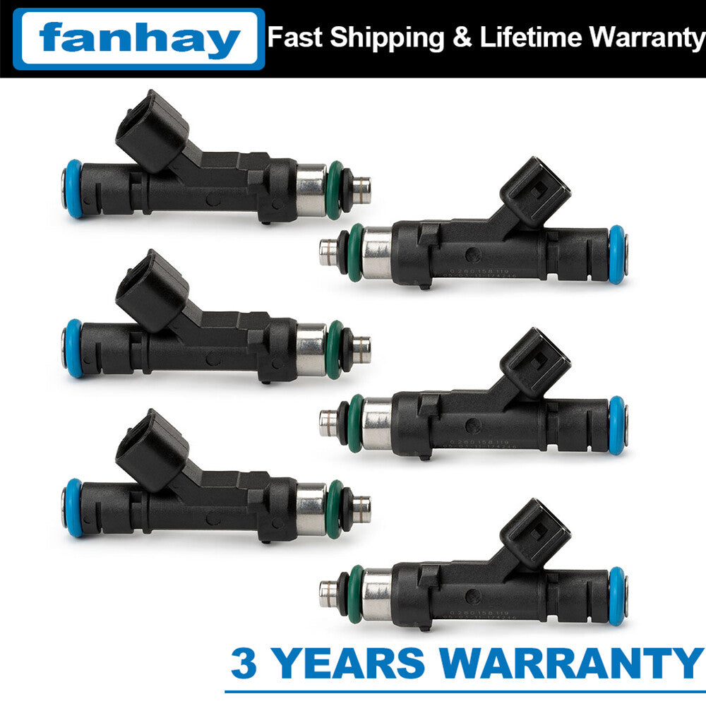 6Pcs Fuel Injectors Fits For 2007-2011 for Jeep for Wrangler 3.8L 0280158119 04861667AA