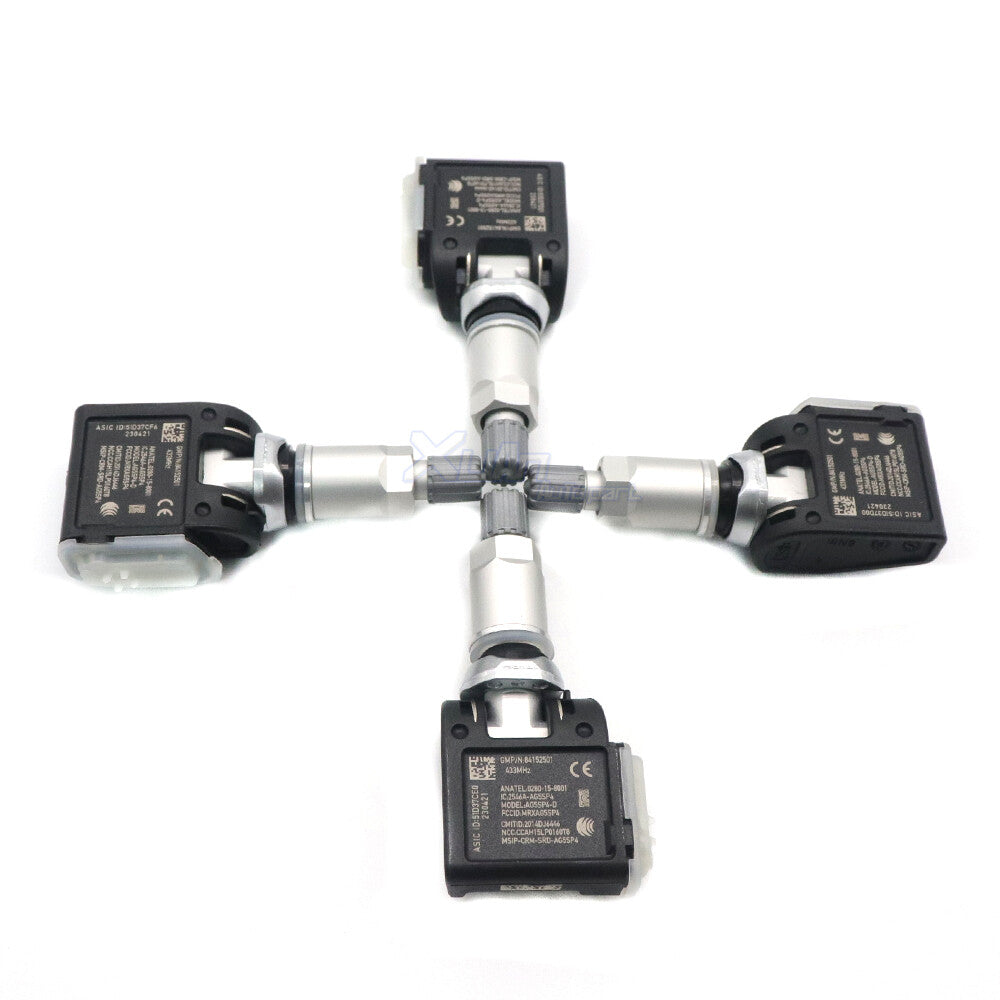Four brand-new TPMS tire pressure sensors for Cadillac for Escalade for Chevrolet Silverado for GMC 84152501