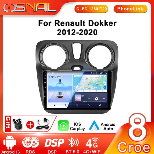 Car Stereo Radio for Renault Lodgy for Dacia Dokker Multimedia Video Player GPS Navi