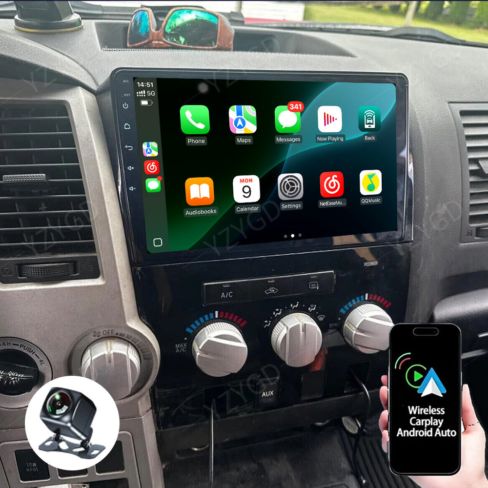 Android Carplay for Toyota Sequoia 2008-2018 Stereo Car Radio GPS Navi Screen FM