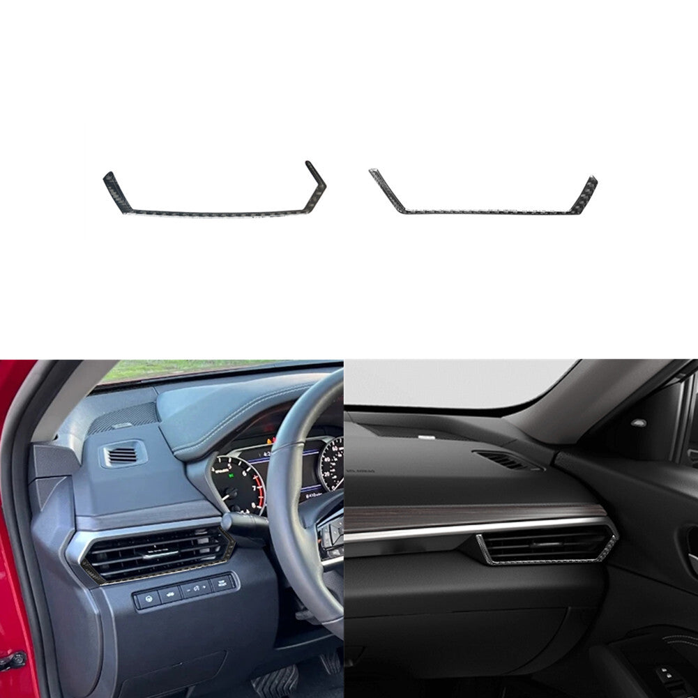 2X Carbon Fiber Dashboard Air Vent Frame Cover Trim for Nissan Altima 2019-2022