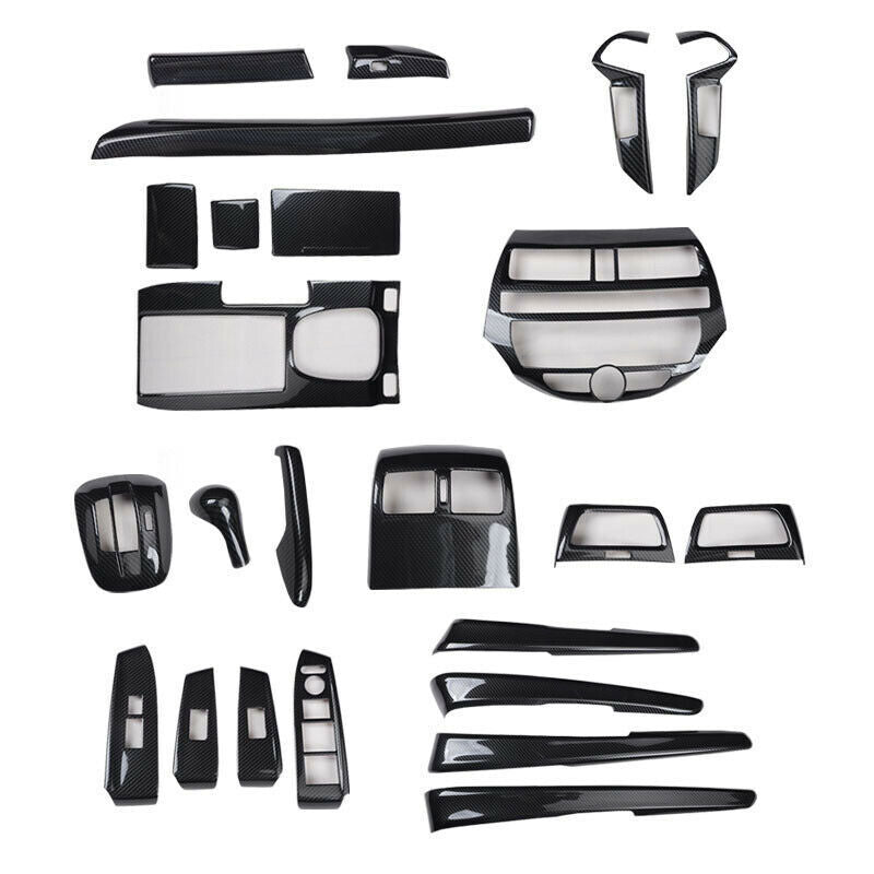 Carbon Fiber Look Interior Decor Trim Kit 24P for Honda Accord 4DR EX LX 2008-12