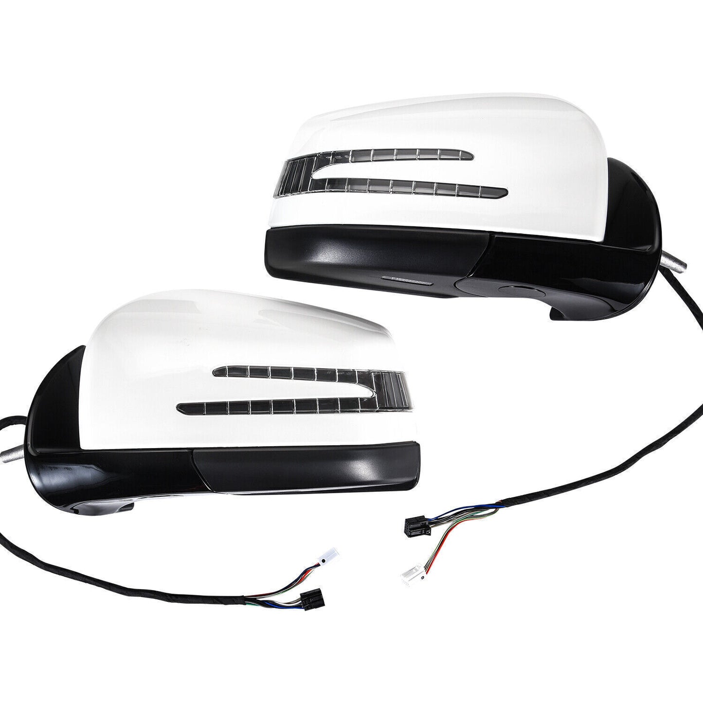 White Side Door Mirror 1 Pair for Mercedes-Benz M GL class ML63 ML350 2005-2011