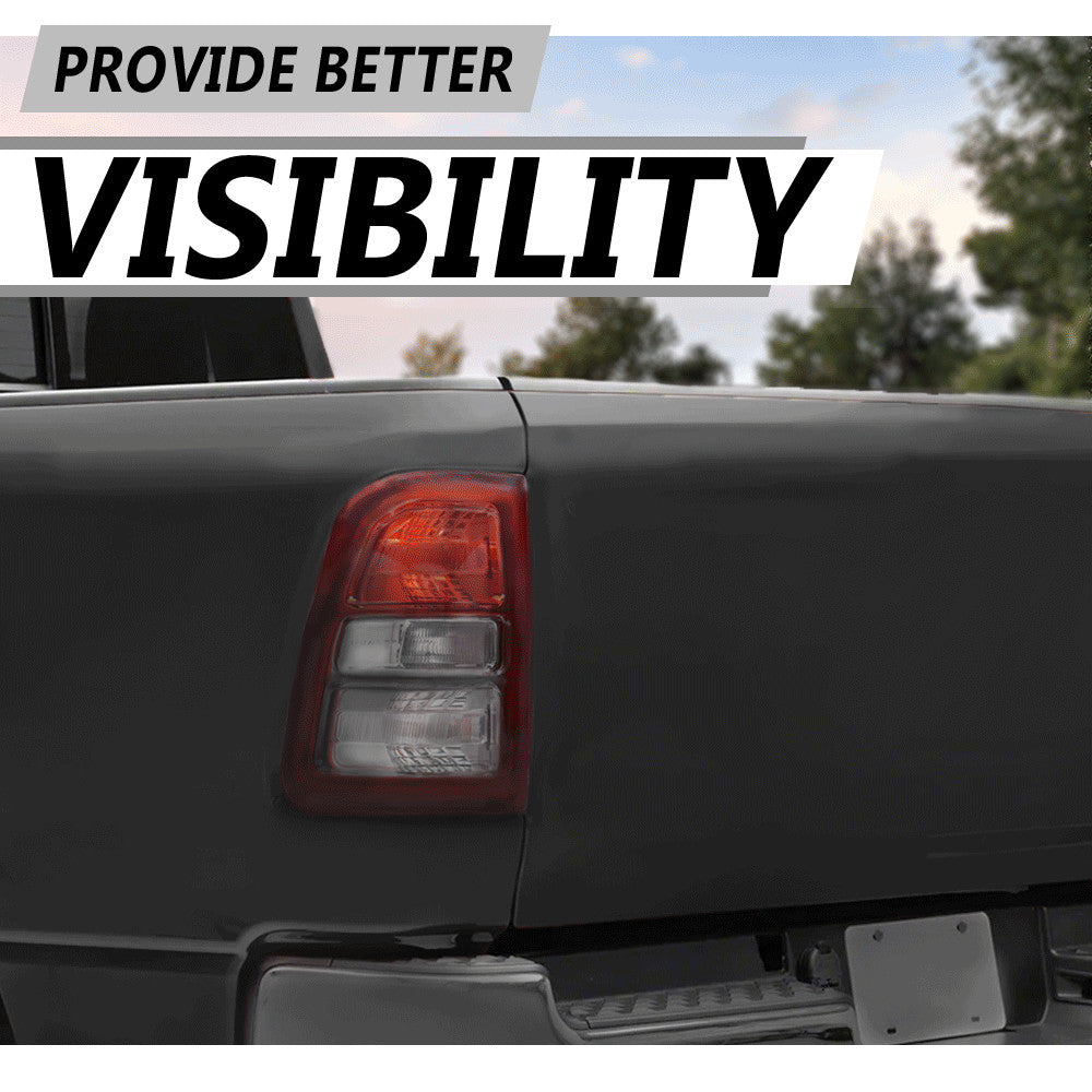 Suitable for 19-23 for Ram 1500, red and clear taillight and brake light assembly, LH, right-hand grip.