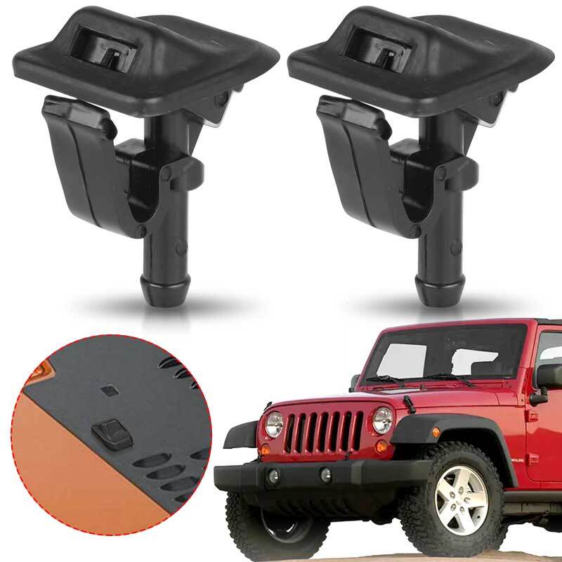 Windshield Washer Nozzle Replacement Cleaning for Jeep for Wrangler TJ JK 2002-2012