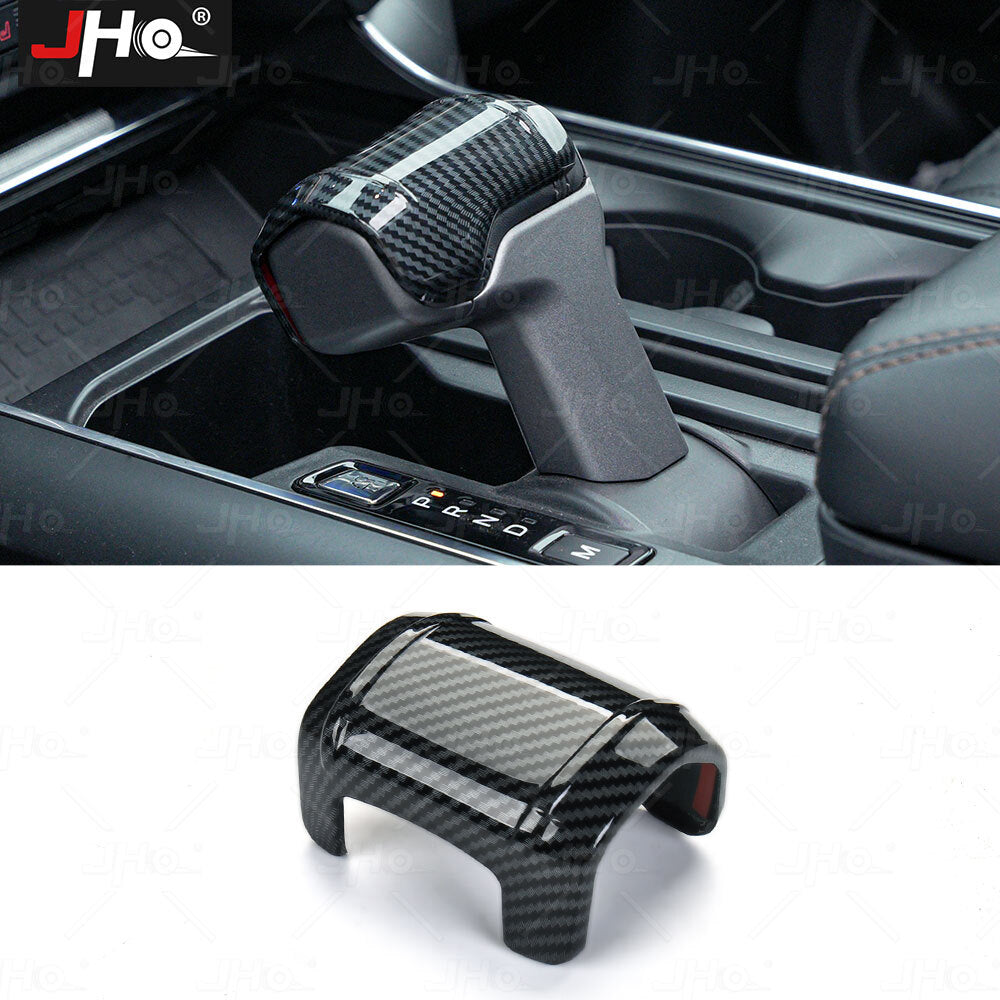 for Ford F-150 F150 2021-2023 1PC Carbon Fiber Gear Shift Knob Decor Cover Trim