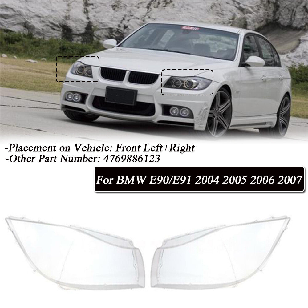 Headlight halogen clear lens protector for BMW E90 E91 2004 - 2007 4769886123