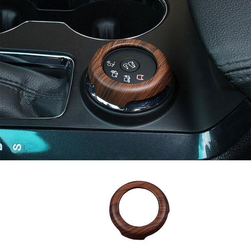 Driving Mode Switch Button Cover Ring for Ford Explorer 2011-19 Peach Wood Grain