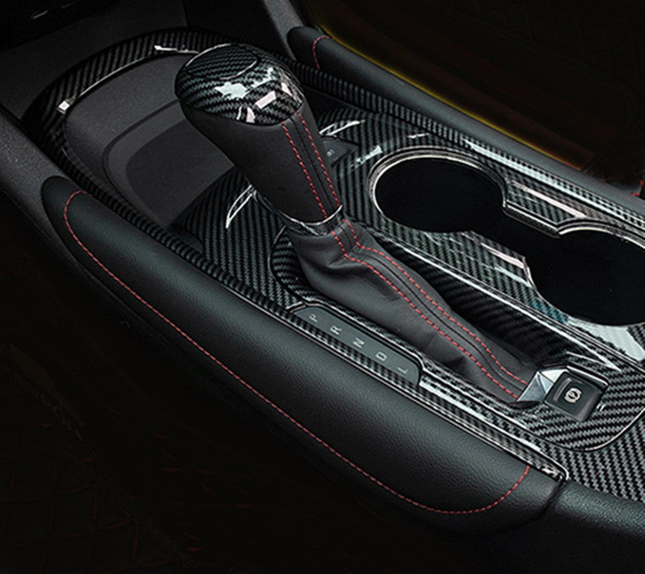 2P Carbon Fiber Gear Lever Shift Knob Cover Trim for Chevrolet Malibu 2016-2024