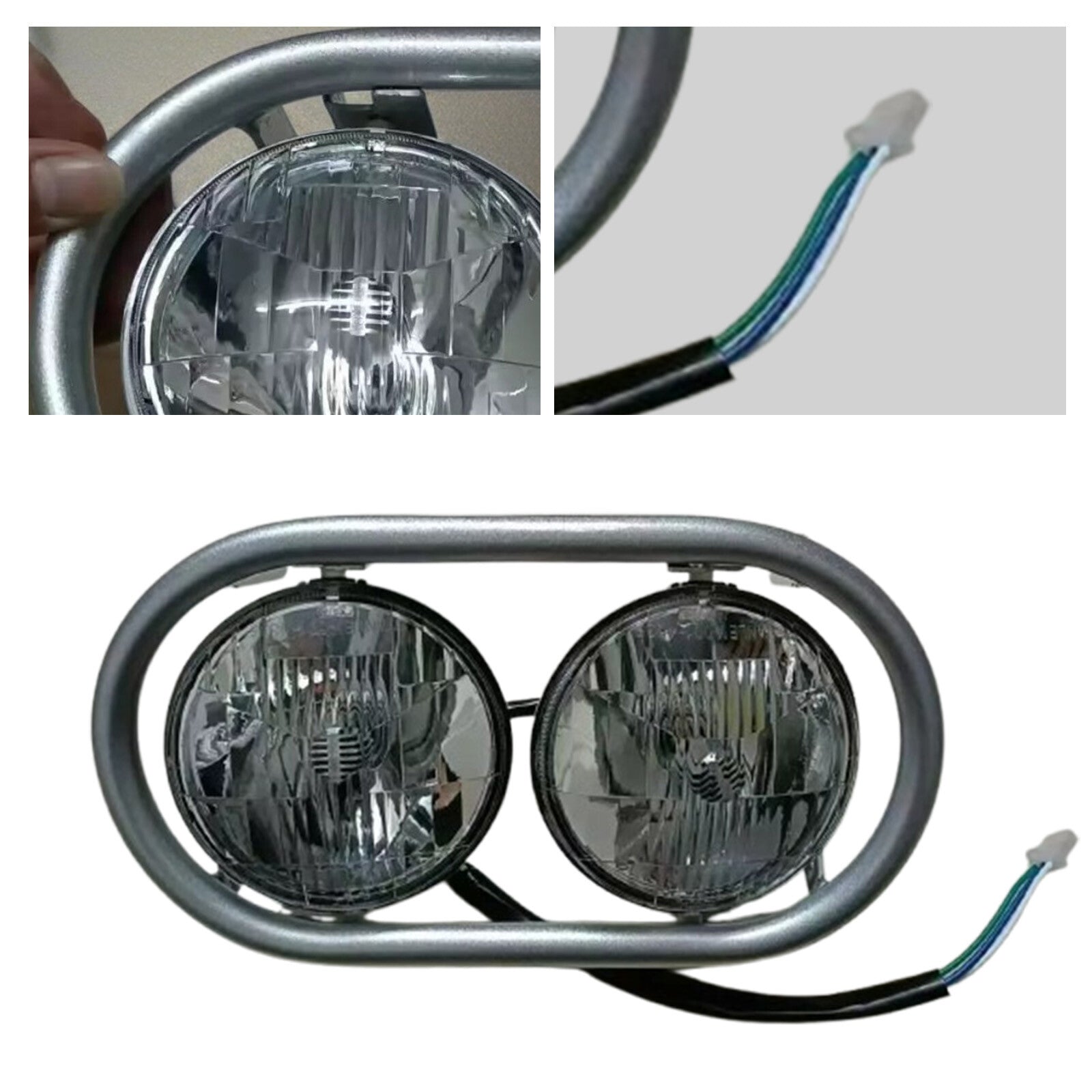 for Honda Monkey BAJA AF28 Z50J JDM Headlights with Wire Harness Lamp Holder