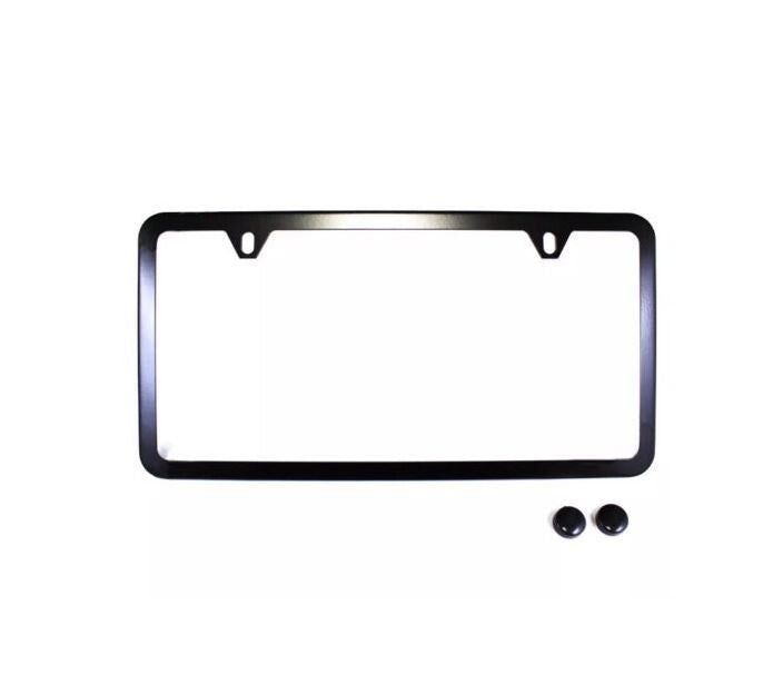 1 piece car license plate frame cover cap trunk 2-hole black for Subaru