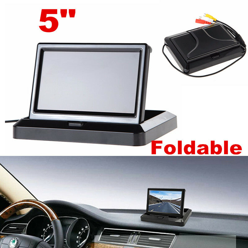 12V-24V HD 5 TFT LCD Color Monitor Car Reverse Rear View Kit For Backup Camera