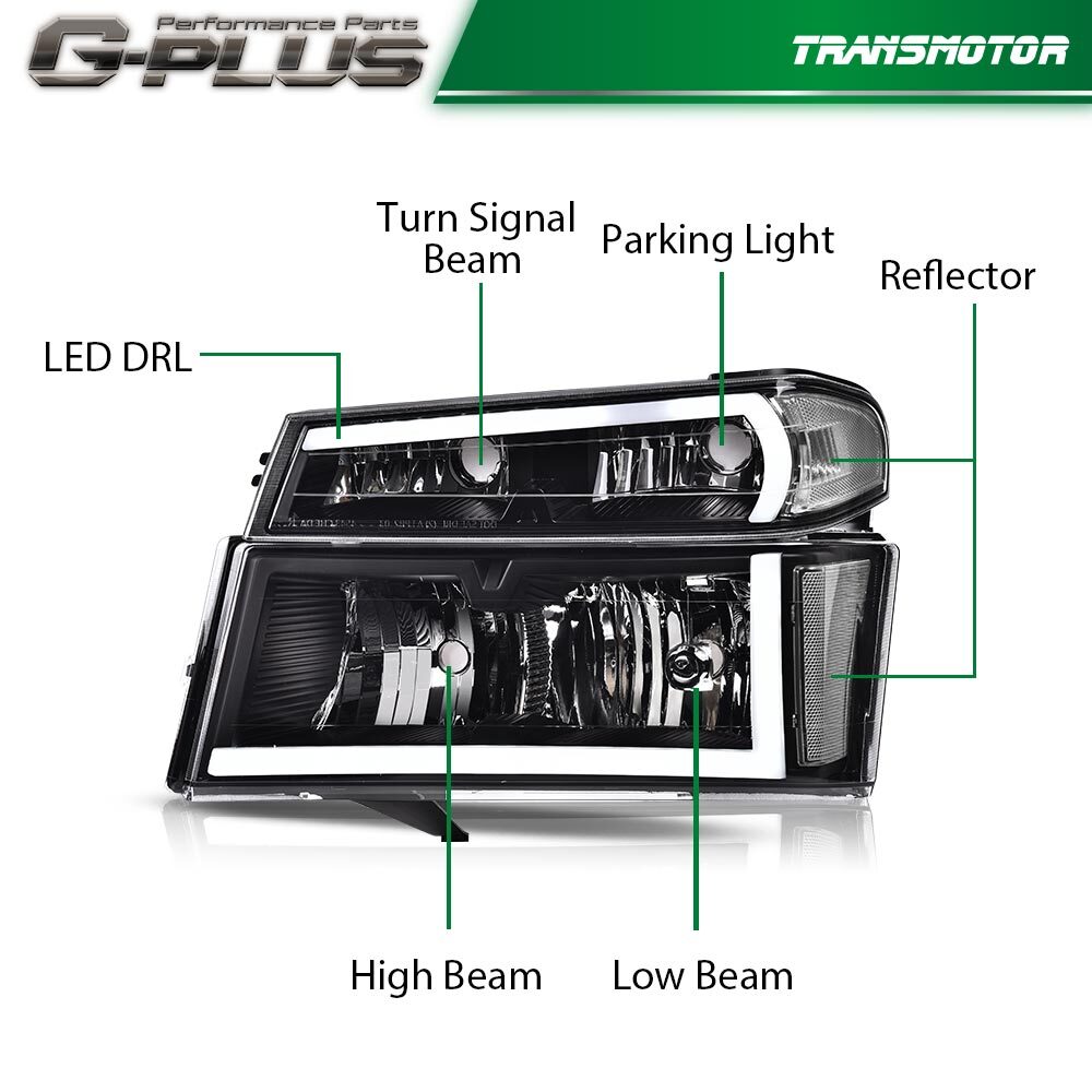 Colorado for GMC for Canyon LED DRL Jian Shui 04-12 Montenegro