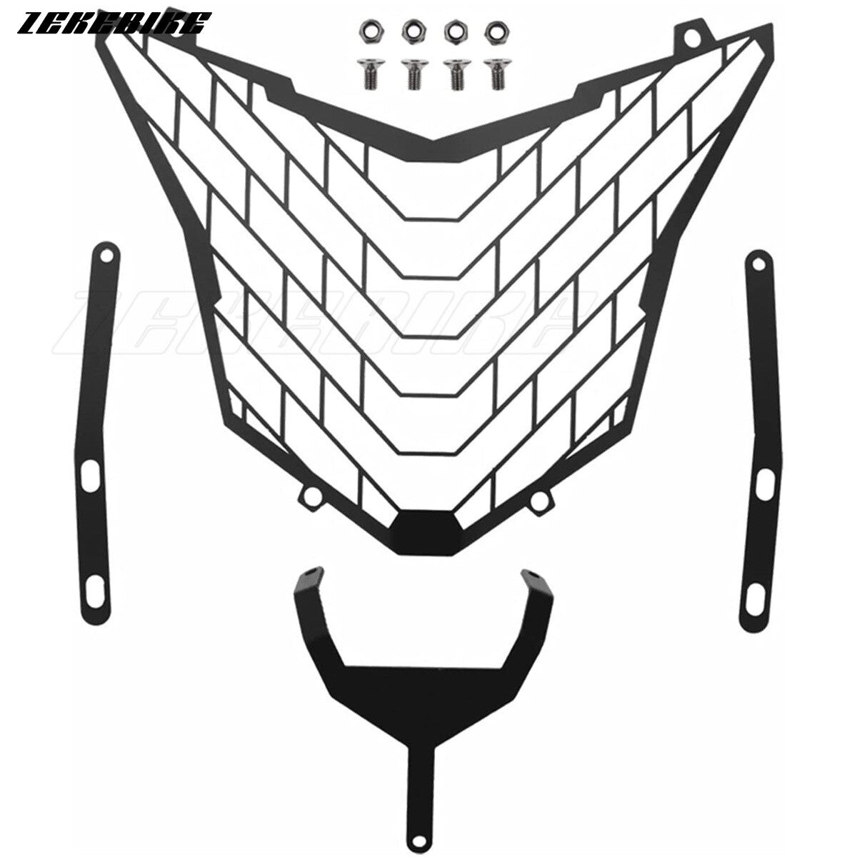 Headlight cover and grille protective film suitable for Honda CB500X, CB650F, and CBR650F (2016-2018).