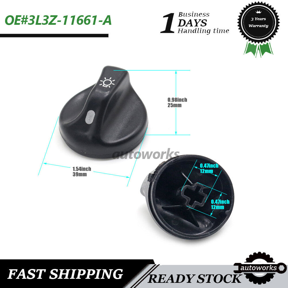 Head Light Lamp Switch Knob Fit for Ford F-150 Heritage 1997-2004 3L3Z11661AA US