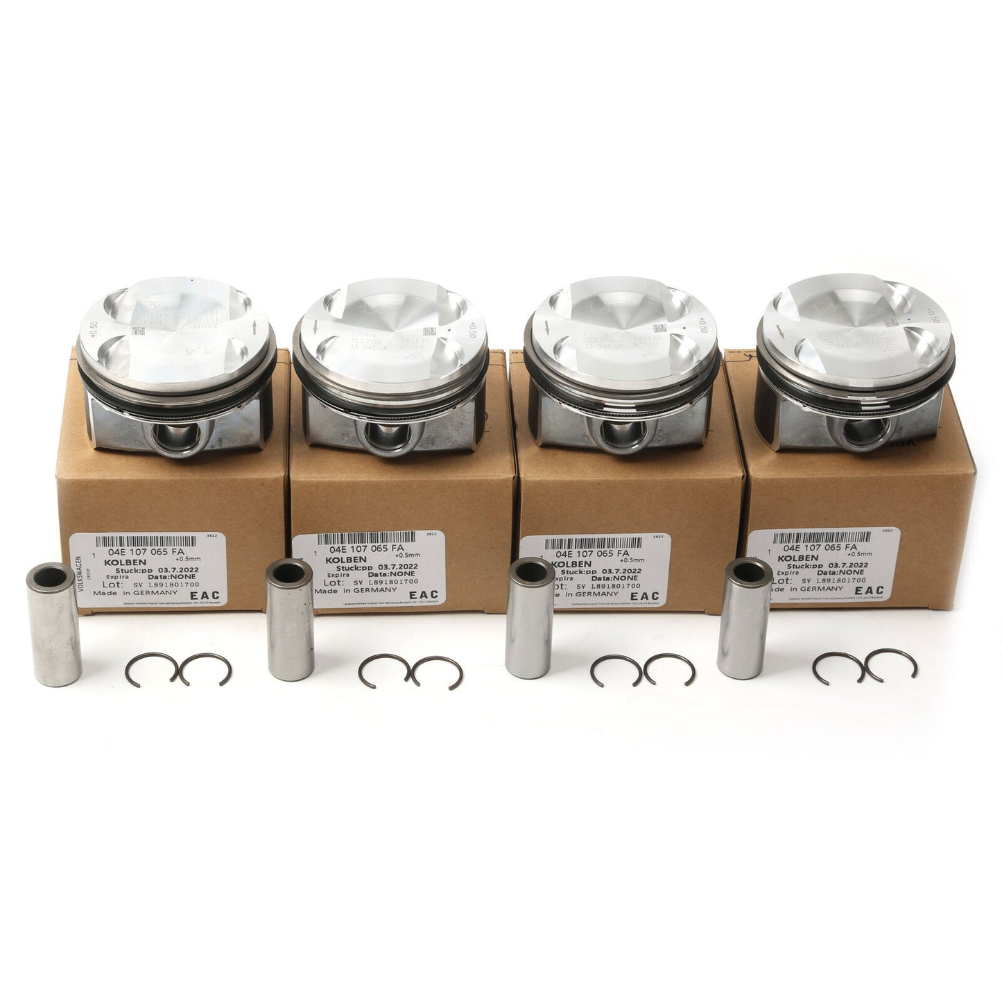 for Jetta for Tiguan MK2 for Golf for AUDI A3 A4 Q3 04E198151C 1set 1.4T PistonRing Kit