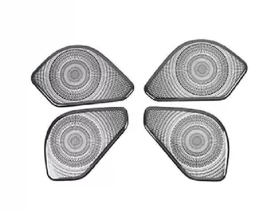 for Range Rover Sport 2023-24 Black Steel Inner Door Speaker Sound Cover Trim 4P