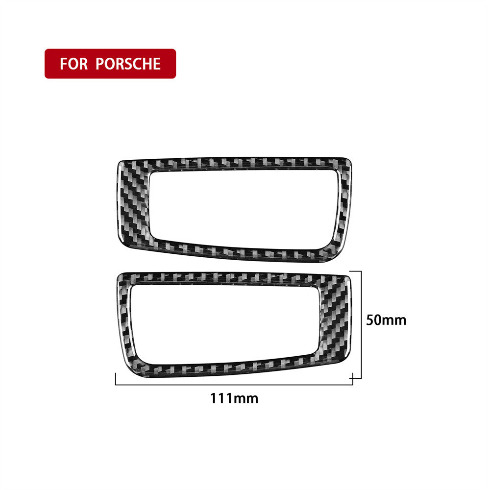 Carbon Fiber Car Rear Reading Light Lamp Panel Trim for Porsche for Panamera 2010-16