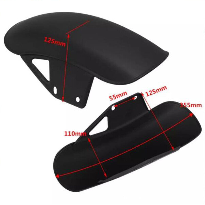 1 motorcycle front fender, mudguard, wheel cover, aerodynamic splash protection