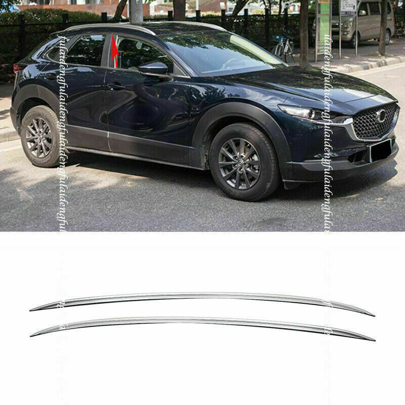 for mazda CX-30 2020-22 Factory style Silver Roof Rail Luggage Port Rack Bar Kit