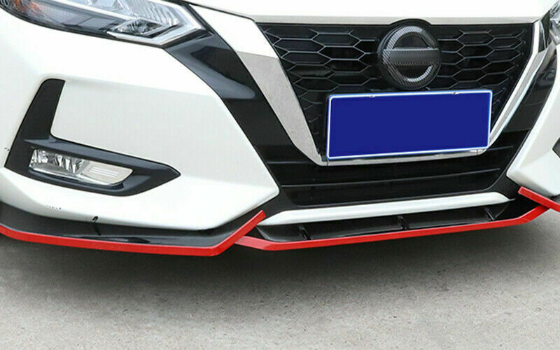 for Nissan Sentra 2016-2019 RedBlack Front Bumper Lip Spoiler Splitter Body Kit