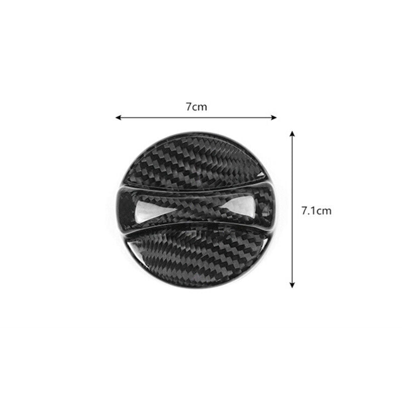 Fuel Gas Tank Filler Cap Cover REAL Carbon Fiber for Chevrolet Camaro 2010-2015