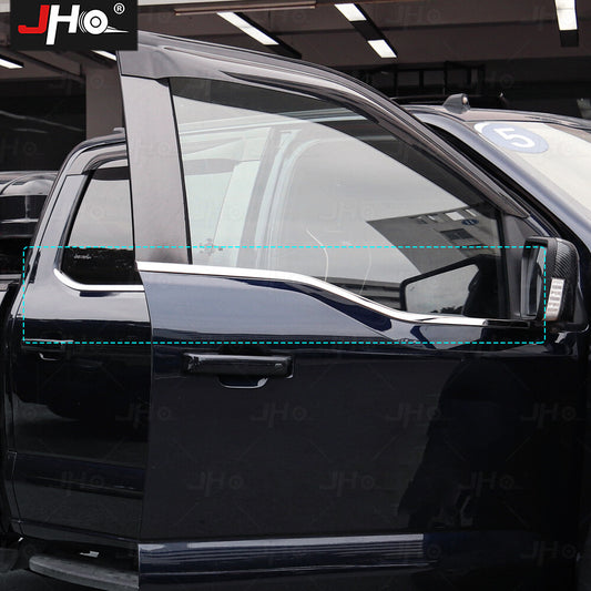 Stainless steel Chrome Car Window Strip Trim Cover for Ford F150 2022+