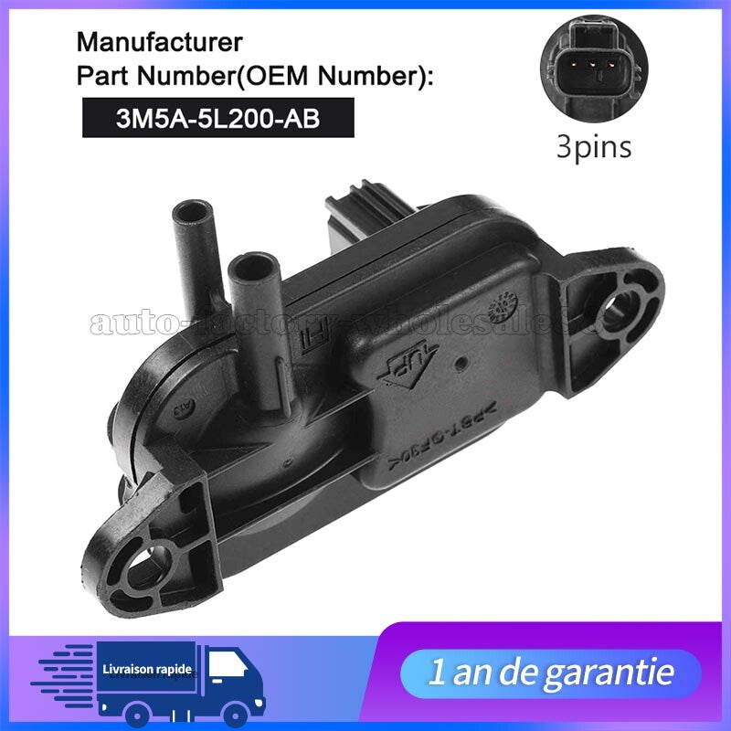 Capteur de pression d'¨¦chappement Pour for Ford Focus for Jaguar for Mazda 3M5A5L200AB Neuf