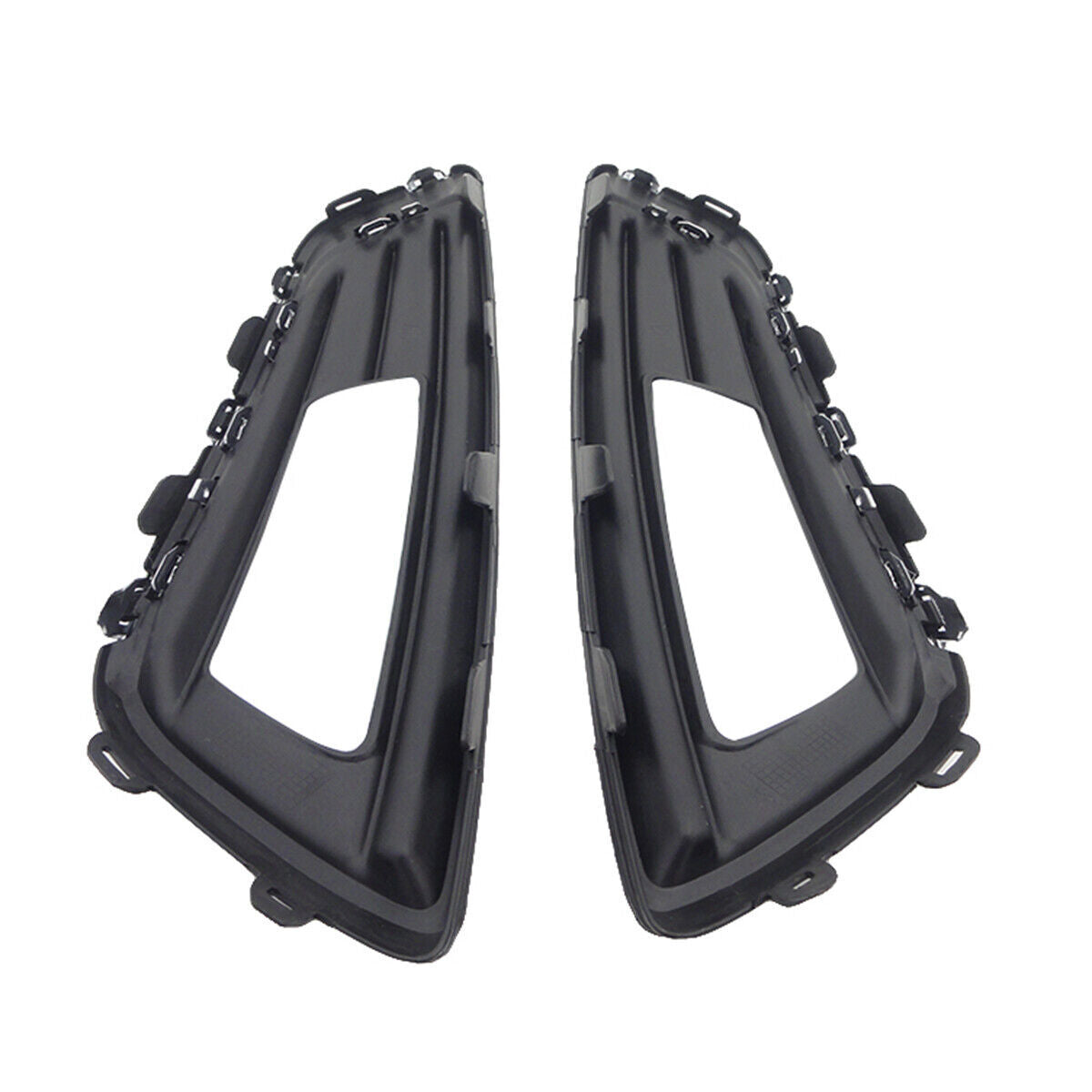 Pair Front Fog Lamp Light Cover Bezel Chrome Trim Fit for Ford Focus 2015 2016